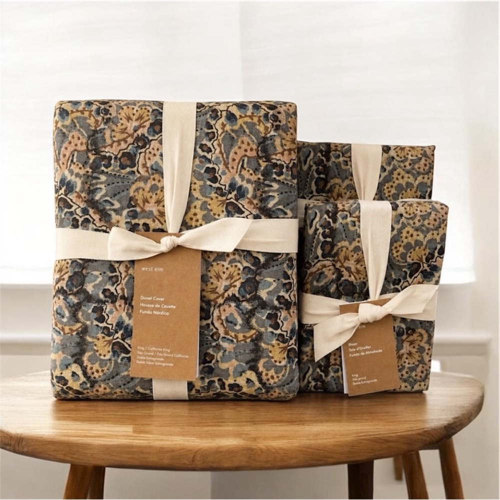 West Elm POSEY FLORAL Duvet Cover King  Duvet & 2 King Shams Bedding NEW Set NWT